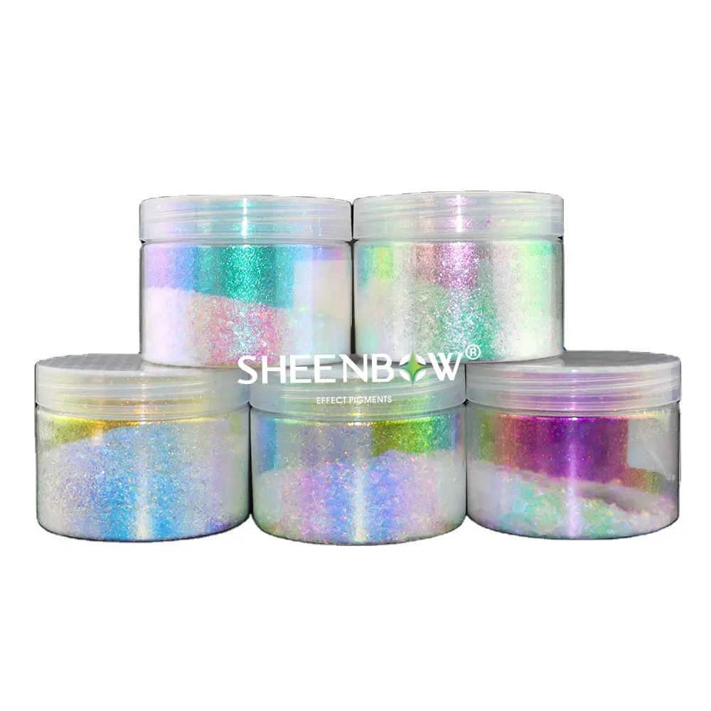 Sheenbow fábrica preço BAIXO MOQ luz frágil aurora pigmento floco camaleão opala flocos