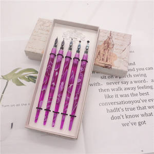 5 Buah Set Alat Komik Ujung Bulat, Perlengkapan Melukis Seni Pena Celup - Product Image 2