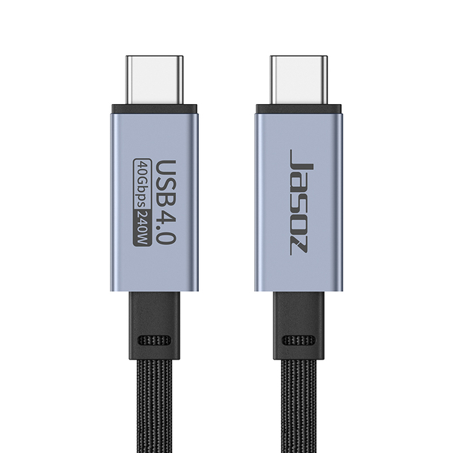 Jasoz 8K USB4 Type-C Data Cable 60Hz PD 240W Fast Charging Thunderbolt3 for Printers Computer & Barcode Scanner