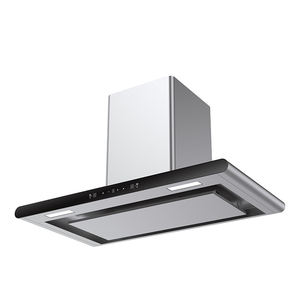 Kap mesin dapur pembersih otomatis, tudung jangkauan bentuk T unik dengan sudut bulat modis desain baru - Product Image 5