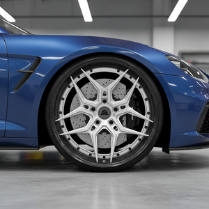 Jantes en fibre de carbone forgées ultra-légères en 2 parties pour Mercedes Classe S et <span class=keywords><strong>Audi</strong></span> <span class=keywords><strong>RS6</strong></span> RS7 |   Jantes en carbone véritable de 19, 20, 21 et 22 pouces - Product Image 4