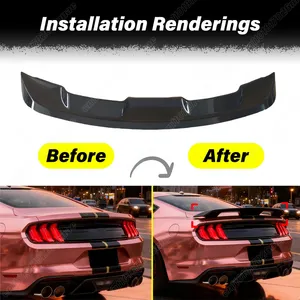 Pour GT500 2015 2016 2017 2018 2019 2020 2021 2022, plaque de spoiler arrière central pour automobile, accessoires de décoration - Product Image 2