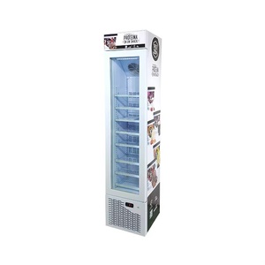 Réfrigérateur commercial SC105L à porte vitrée mince, 105L, pour boissons, avec serrure et clé - Product Image 1