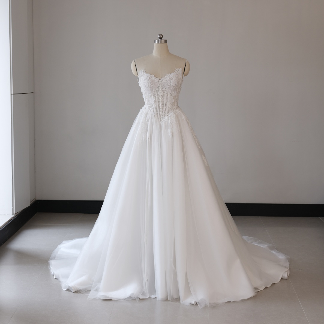 basque waist a line dress Firenze Dress main image 1