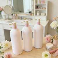 Bouteille distributrice vide de grande capacité 1L pour shampoing, après-shampoing, lotion, lessive et savon à vaisselle