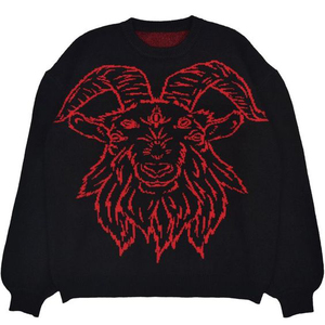 Pullover Tiri in maglia su misura maglione Super grande cotone cotone ampio girocollo abbigliamento sportivo con Logo Jacquard stampato cinturino della camicia - Product Image 5