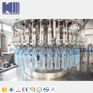 ماكينة تغطية وتعبئة زجاجات PET المائية 3 في 1 الأوتوماتيكية أو خط إنتاج معدات ماكينات مصنع التعبئة
