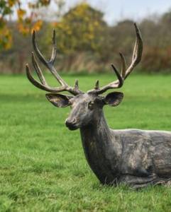 Main Grand Renne Jardin Sculpture De Noël Décoratif Grand Renne Showpiece Modèle Solide Cerf Figurine pour Ferme - Product Image 6