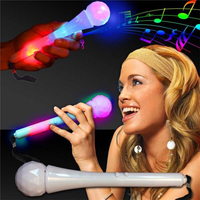 Microphone LED multicolore lumineux activé par le son, jouet clignotant pour fêtes, concerts, jeux d'enfants, Diwali, Ramadan, remise de diplômes, moderne