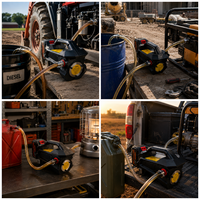 Pompe de transfert de diesel portable 12V/24V DC, pompe électrique portable pour carburant diesel