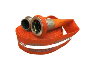 Factory Direct High Pressure Rubber PVC Lined Flexible Fire Hose For Agricultural Irrigation