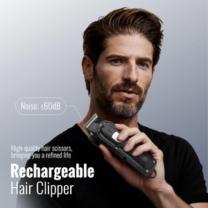 מכונת תספורת מקצועית נטענת אלחוטית לגברים PRITECH עם גוף מתכת בהתאמה אישית - Product Image 5