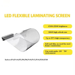 Muen P10 linh hoạt trong suốt LED phim màn hình trên trung tâm mua sắm Windows Glass siêu mỏng trong suốt LED hiển thị quảng cáo - Product Image 3