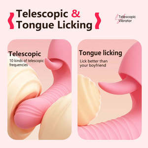 Hot Active <span class=keywords><strong>Sex</strong></span> Toys Box für weibliche Mastur bator Elektro <span class=keywords><strong>massage</strong></span> Teleskop Zunge lecken Vibrator Adult Penis Chinesische Produkte - Product Image 3