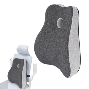 Coussin de soutien lombaire en mousse à mémoire de forme, anti-acariens, amovible et lavable, soulage les douleurs dorsales, pour le bureau, la voiture, l'avion, la chaise - Product Image 1