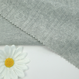 เสื้อสเวตเตอร์ผ้าแจ็คการ์ดผ้ายืดผ้าโพลีเอสเตอร์ผ้าเรยอนโพลีเอสเตอร์แบบถักเป็นมิตรกับสิ่งแวดล้อมทันสมัย - Product Image 4