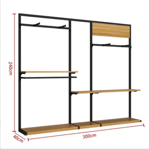 CHIXIANG su misura espositori in metallo da uomo e da <span class=keywords><strong>donna</strong></span> scaffali per negozi di <span class=keywords><strong>abbigliamento</strong></span> supporto per la progettazione dell'intero <span class=keywords><strong>negozio</strong></span> - Product Image 3