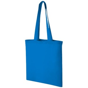 Bolsa de Compras Carolina de Algodón, 7L, Color Azul Procesado, Bolsa Promocional Informal - Product Image 1