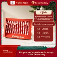Bâtonnets de bonbons de Noël à la menthe fourrée aux saveurs variées, 12g, sucettes festives en vrac, emballage de présentation, certifiés Halal