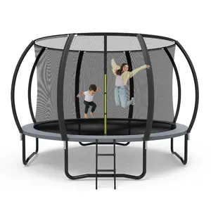 Zoshine 12FT tamaño grande Bungee trampolín niños adultos trampolín elástico nuevo diseño personalizado redondo al aire libre trampolín