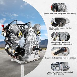 Belon Power 22HP 27HP 35HP petit moteur diesel marin avec boîte de vitesses démarrage électrique refroidi par air pour machines nouvel état - Product Image 3