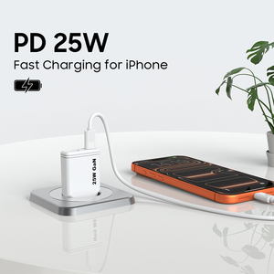<span class=keywords><strong>Cargador</strong></span> KC GaN de 25 W, Tipo C, <span class=keywords><strong>Carga</strong></span> Rápida para Teléfonos Móviles, Adaptador de <span class=keywords><strong>Cargador</strong></span> Universal de Pared, <span class=keywords><strong>Cargador</strong></span> USB C de 25 W para <span class=keywords><strong>iPhone</strong></span> y Samsung - Product Image 2