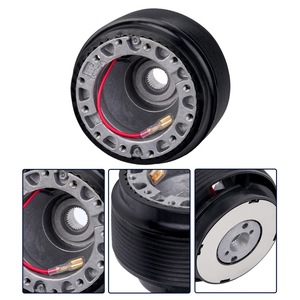 Base de volant Suzuki Alto 1994-2015 QR080-BK en plastique SU-5 noir pour modification automobile - Product Image 3