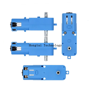 메탈 기어 로봇 지능형 차량 기어드 모터 TT 모터 단일 축 트윈 축 1:90 블루 - Product Image 1