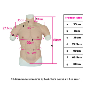 Tuta muscolare in Silicone con braccia pancia realistica petto <span class=keywords><strong>finto</strong></span> muscoli di simulazione artificiale per costumi Cosplay - Product Image 5