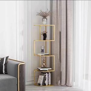 Scaffale di stoccaggio ad angolo <span class=keywords><strong>verticale</strong></span> creativo di lusso moderno accessibile Design Casual libreria a parete per la casa dell'ufficio della camera da letto - Product Image 4