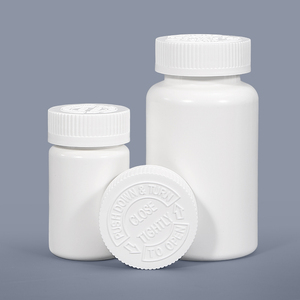 Trẻ Em Bằng Chứng Rỗng Container Y Chai Sức Khỏe Dược Phẩm Trắng Vòng Chai Nhựa Cho Thuốc Viên Nang Bao Bì - Product Image 3