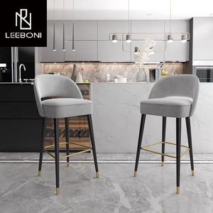 كرسي فاخر مخملي الارتفاع ، كرسي بار للطاولة - Product Image 3
