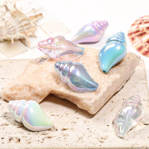 20*35mm Colorful Seashell <b>Beads</b> Acrylic Ocean <b>Shell</b> Pearl Spacer <b>Beads</b> for DIY Bracelet Jewelry Making DIY Pen Decor Accessories - Product Image 1