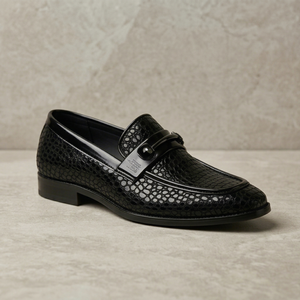 Asken Atelier Mocassins pour hommes faits main, de qualité supérieure, à enfiler, à bout gaufré, pour chaussures de ville formelles, antidérapants, avec logo personnalisé, pour le bureau - Product Image 1