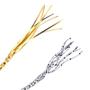 Aosika สายเงินเมทัลลิก8เส้นมีความยาว100เมตร/109หลาและเส้นผ่านศูนย์กลางของสายโลหะคือ1มม. - Product Image 2