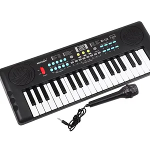 Teclado musical de brinquedo eletrônico para crianças, instrumento musical de 37 teclas, teclado musical de brinquedo