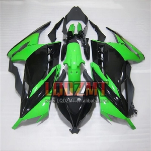 Inyección para <span class=keywords><strong>KAWASAKI</strong></span> <span class=keywords><strong>NINJA</strong></span> 2017 EX300 <span class=keywords><strong>ZX</strong></span> 300 ZX3R Verde Negro 13 14 15 16 17 27No.9 ZX300R 2013 2014 2015 2016 Carenado - Product Image 1