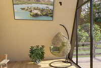 Villa d'hôtel dans un arbre préfabriqué au design moderne Belle structure à ossature en acier Morden pour un séjour de vacances en panneau sandwich