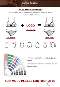 Conjunto de Lencería 2024 con Encaje, Brasier Push-Up Transpirable sin Costuras y Bragas con Efecto Levanta Glúteos, con Logotipo Bordado en la Cintura - Product Image 5