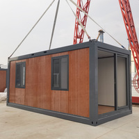 Vente chaude arrière-cour conteneur Studio extérieur bureau modulaire conteneur chambre 20 pieds 40 pieds extensible Mobile salle de bain conteneur maison