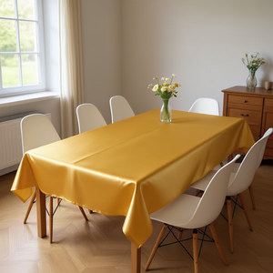 Mantel de Tela Satén de 1.4*20M, Color Oro, Patrón Sólido, Técnica de Tejido, para Uso Doméstico - Product Image 3