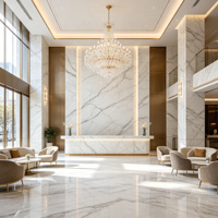 Dalle murale en pierre frittée de marbre blanc grec de 6 mm, 1200x2700 mm, polie, blanche