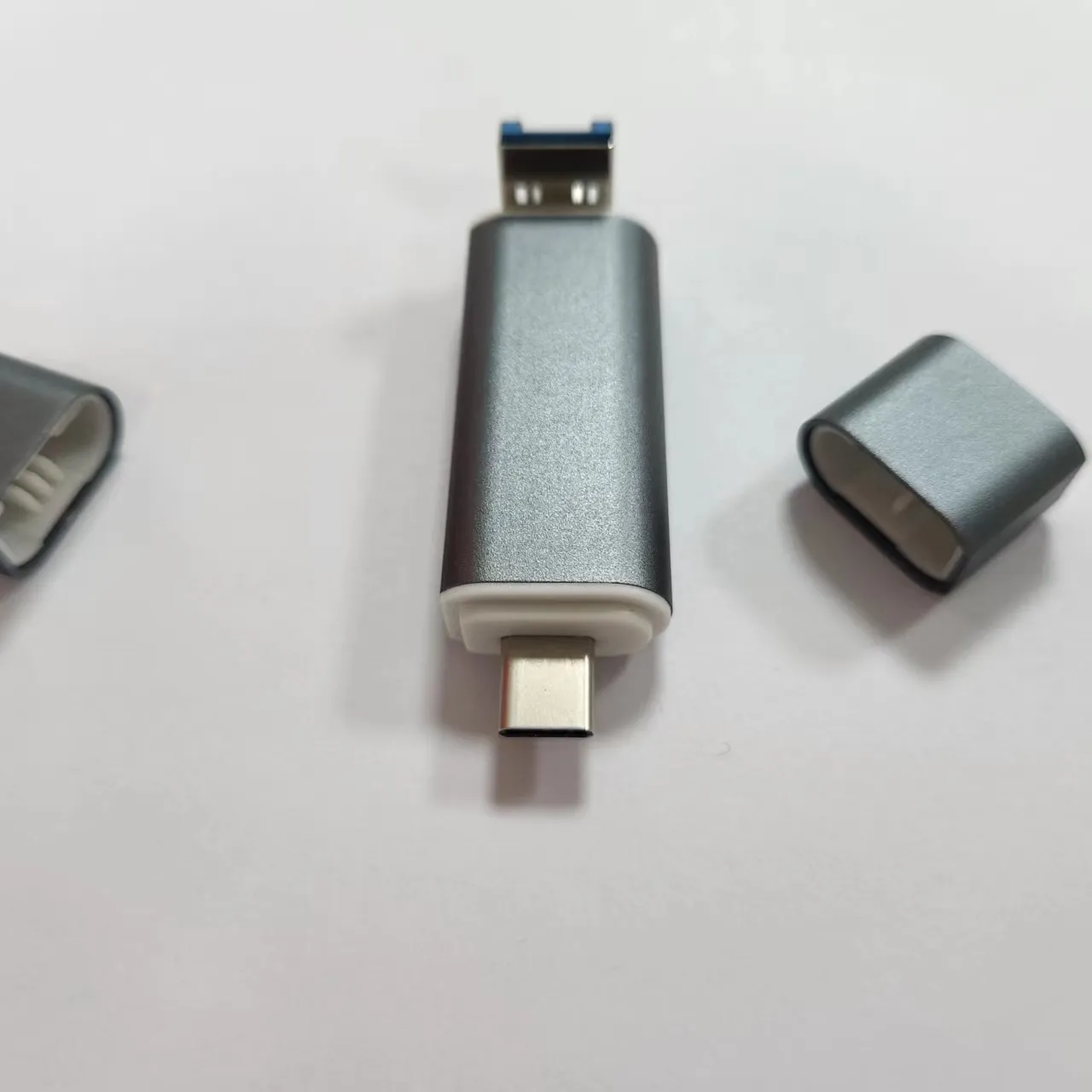 نوع-C USB 3.0 2 في 1 Usb Hub قارئ بطاقات دعم MMC TF بطاقة متعددة قارئ بطاقة Usb قارئ بطاقات لنقل البيانات