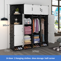 Armoire de rangement pliable portable en plastique pour chambre à coucher – Prix usine