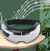 Masseur oculaire et facial intelligent 6D à vibration électrique, thérapie chauffante, pression d'air et musique, vente en gros