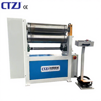 Machine de pliage de plaques automatique asymétrique à trois rouleaux ESR-6x800mm |   Rouleau cranté en aluminium en option pour le roulement non standardisé