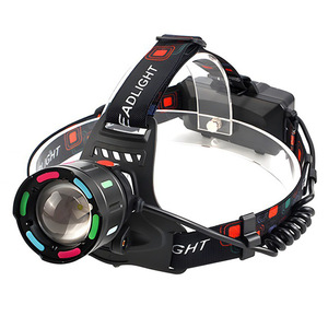 Linterna Frontal LED Recargable con 2 Baterías 18650 para Ciclismo Nocturno, Exploración de Cuevas y Uso en Exteriores - Product Image 1