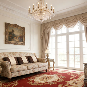 Alfombra Rectangular Tejida Wilton de Estilo Nórdico Minimalista, Venta al por Mayor de Fábrica, Impermeable y Antimanchas, para Uso Doméstico - Product Image 1