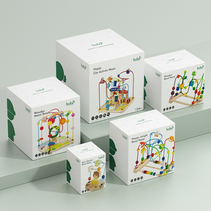 Juguetes Sensoriales <span class=keywords><strong>de</strong></span> Madera Montessori para Niños <span class=keywords><strong>de</strong></span> 1 a 2 Años, <span class=keywords><strong>Laberinto</strong></span> <span class=keywords><strong>de</strong></span> Cuentas Geométricas y Animales Educativos - Product Image 5