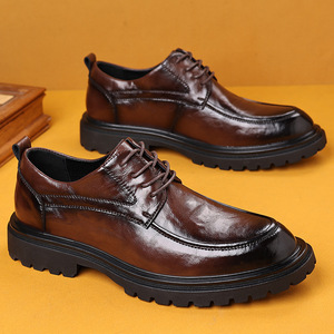 Zapatos de Vestir Oxford de Cuero Genuino para Hombre, Primavera 2026, Color Negro, Formales, Casuales, para Bodas, para Hombres Jóvenes - Product Image 4